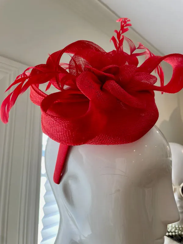 Ruby Red Fascinator