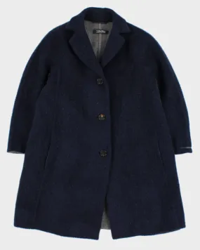 'S MaxMara Women's Navy Wool Coat - S