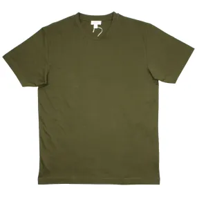 Sunspel - Short Sleeve Riviera Crew Neck T-shirt - Military Green