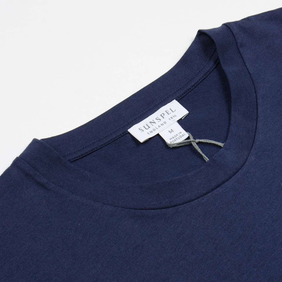 Sunspel - Short Sleeve Riviera Crew Neck T-shirt - Navy