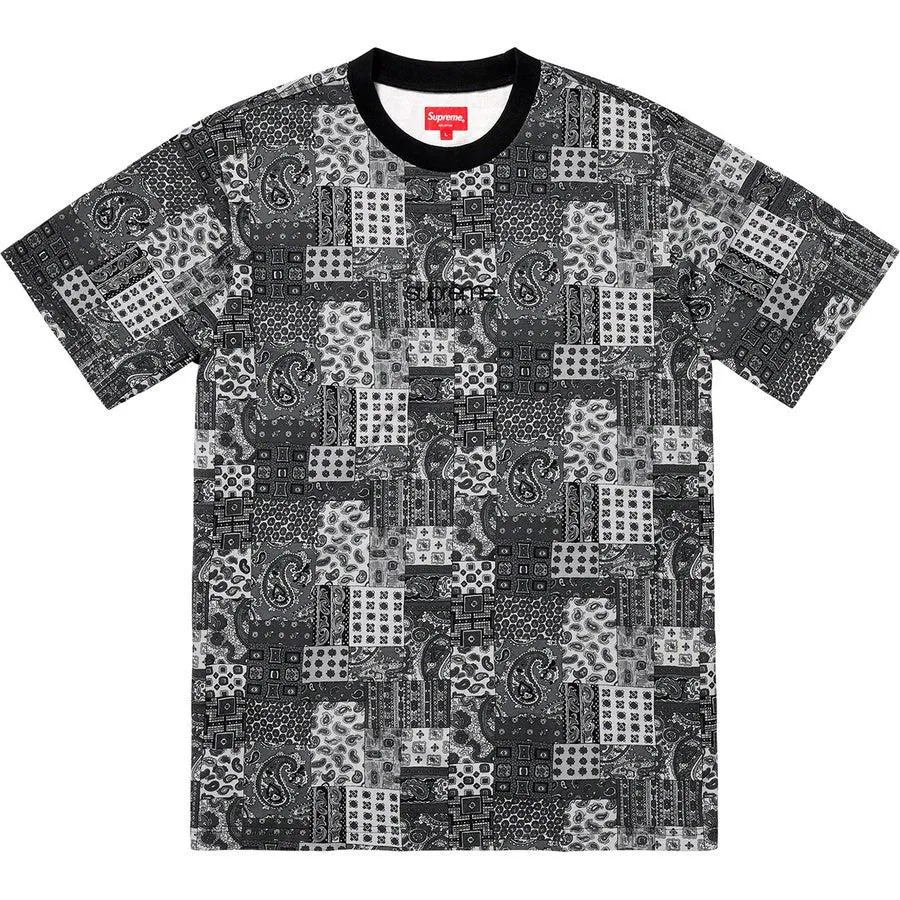 Supreme Patchwork Paisley S/S Top (Black)