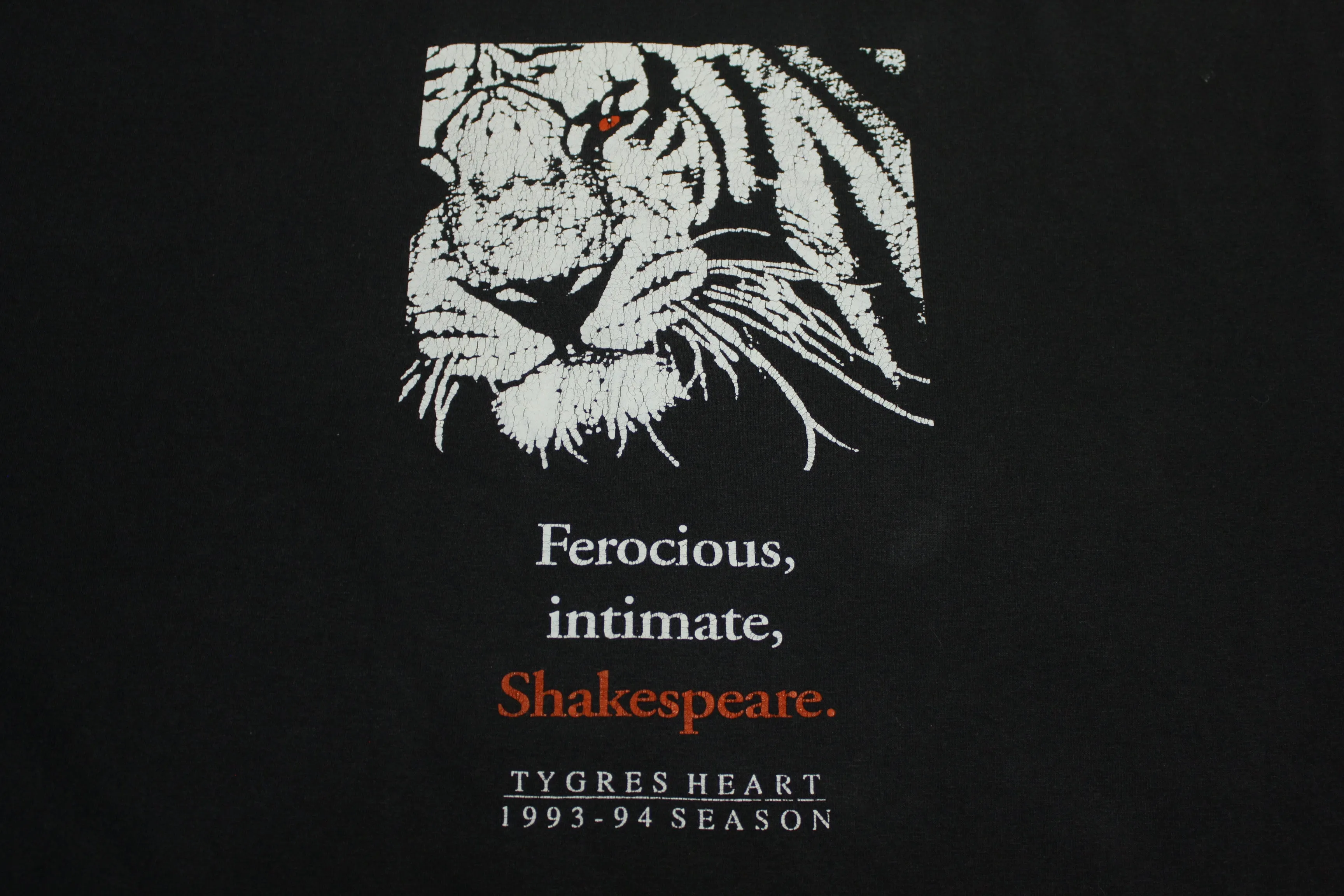 Tygres Heart Shakespeare Co. Portland Vintage 1993-94 Season Single Stitch T-Shirt