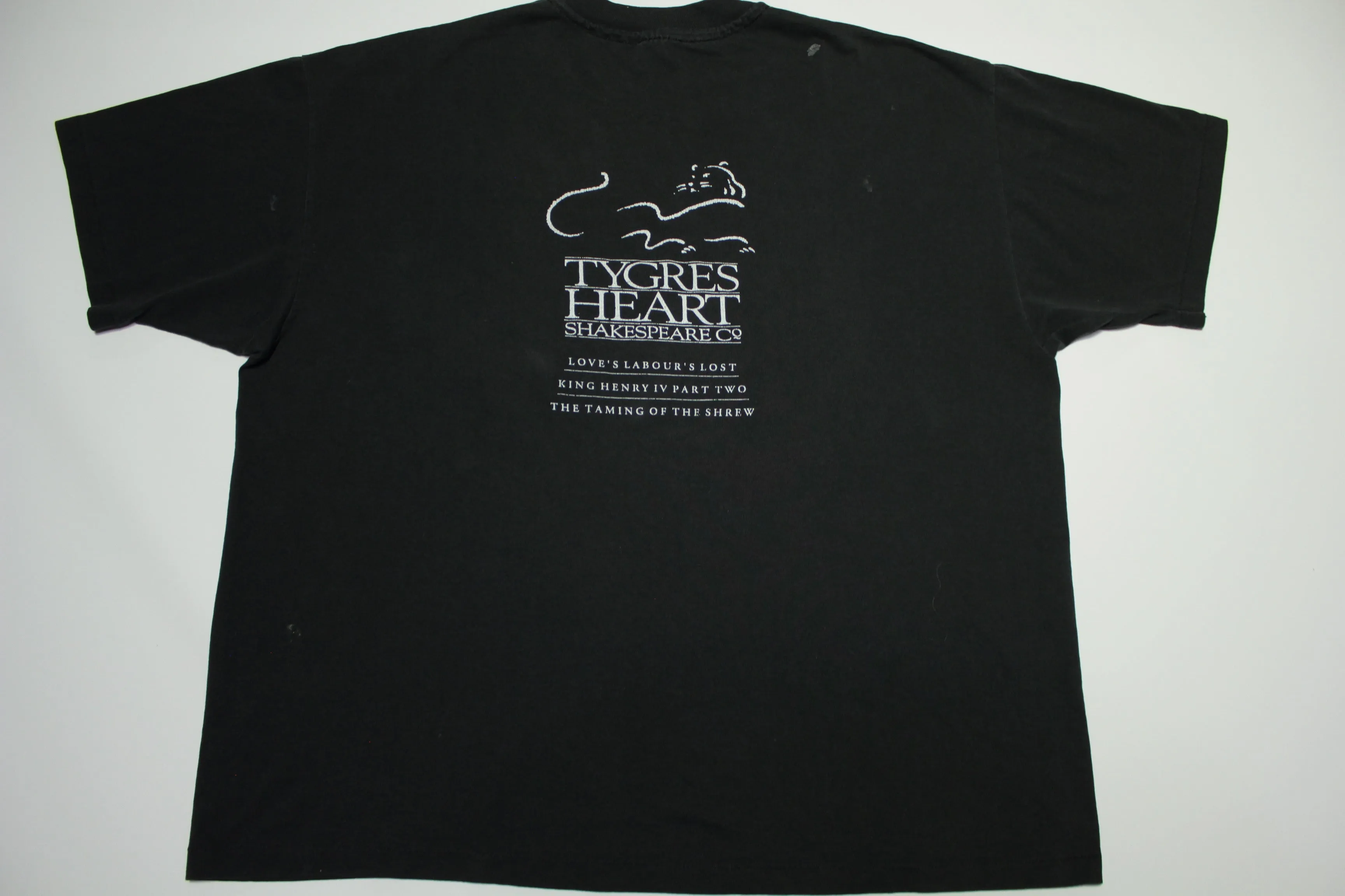 Tygres Heart Shakespeare Co. Portland Vintage 1993-94 Season Single Stitch T-Shirt