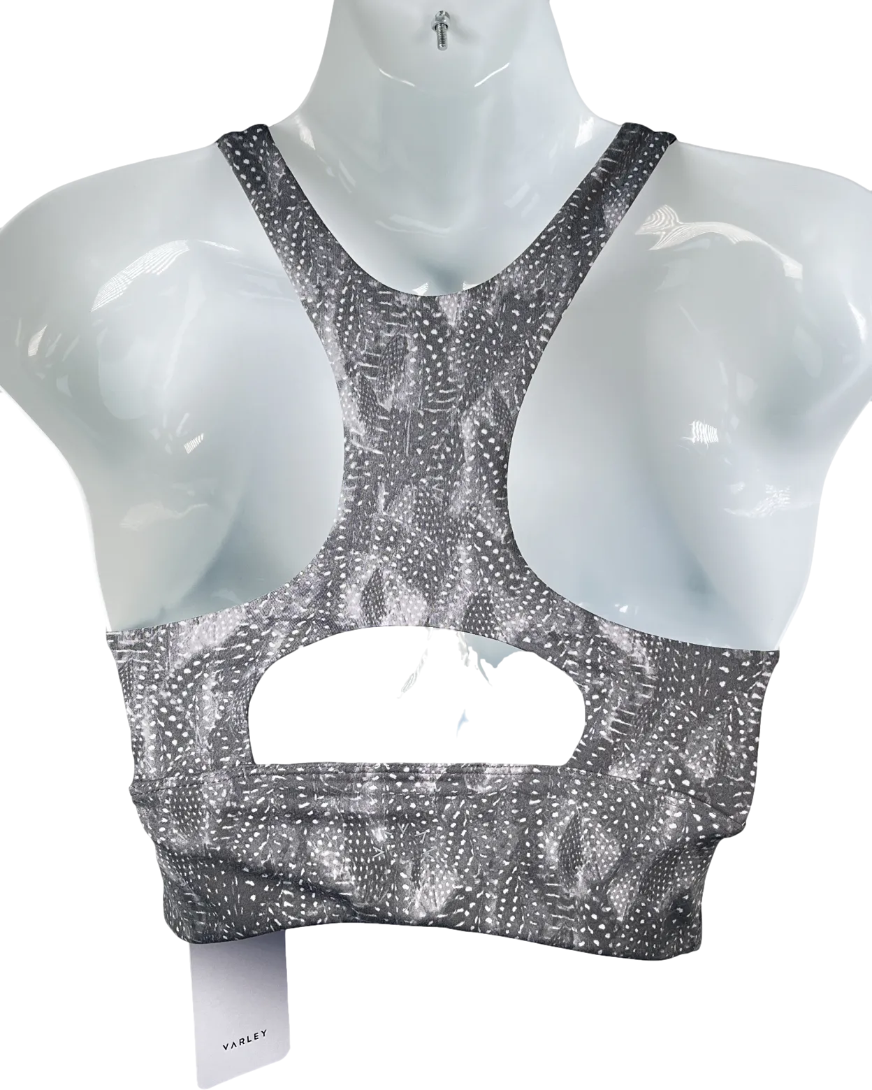 Varley Grey Print Let's Move Sports Bra BNWT UK 8