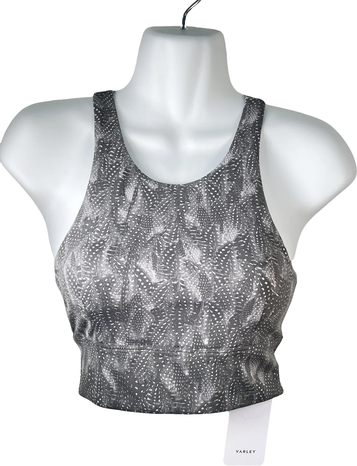 Varley Grey Print Let's Move Sports Bra BNWT UK 8