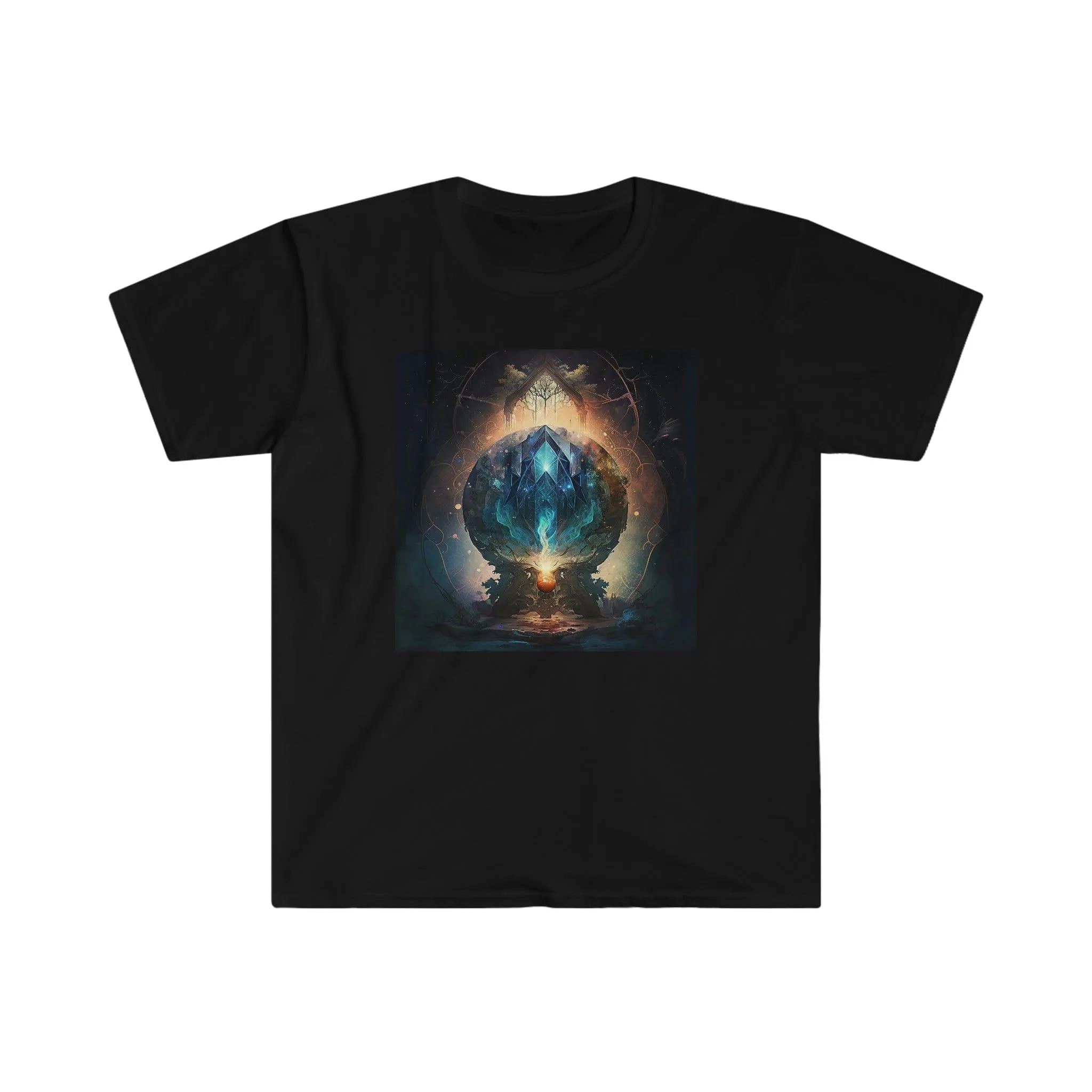 Visionary Psychedelic Ai Art Men's and Women's Unisex Soft Style T-Shirt for Festival and Street Wear Alchemystical Dream 3.0