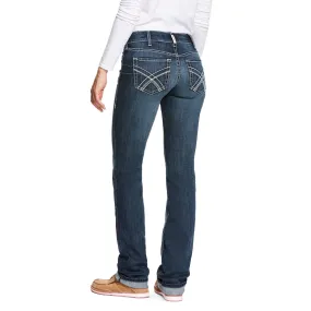 Women's Ariat R.E.A.L Low Rise Straight Leg Jeans Kylie Gemstone