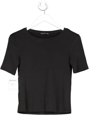 ZARA Black Basic T Shirt UK S